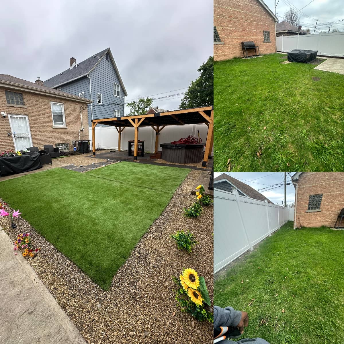 new turf installation