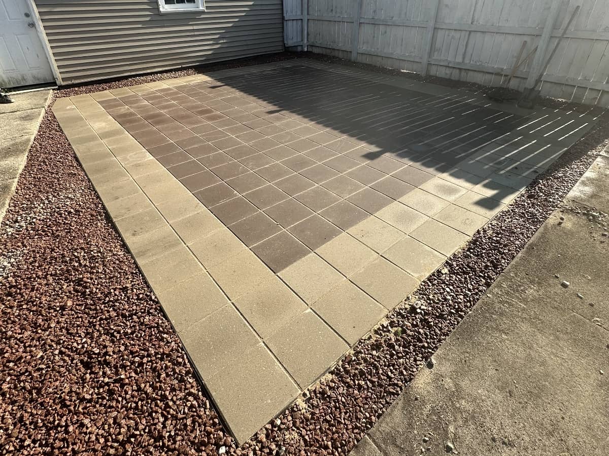stone patio installation