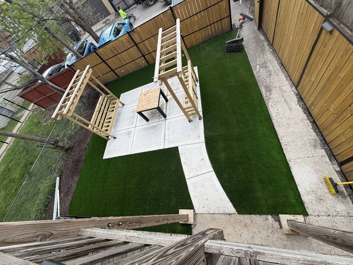turf installation project